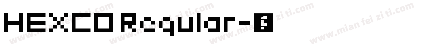 HEXCO Regular字体转换